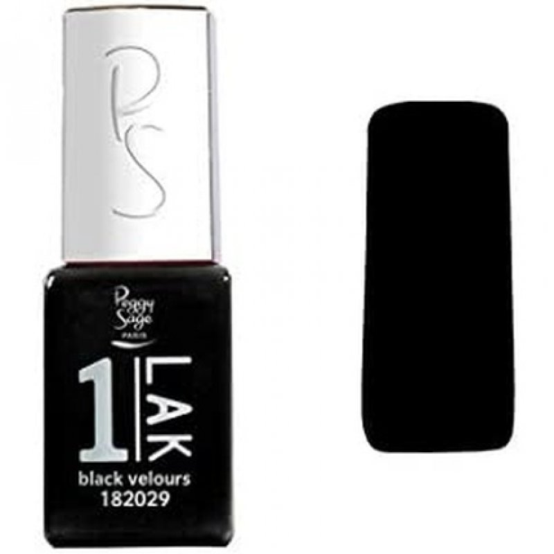 Peggy Sage Mini Semi-Permanent Nail Polish 1-LAK Black Velours 5ml