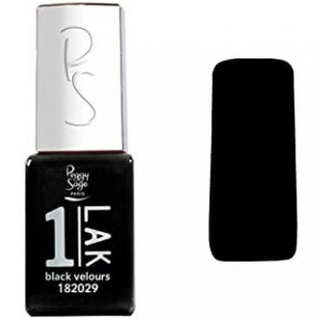 Peggy Sage Mini Semi-Permanent Nail Polish 1-LAK Black Velours 5ml