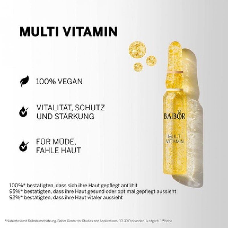 BABOR Multi Vitamin Serum Ampoule Concentrates for Face with Vitamin E 7x2ml - Market Launch 2022