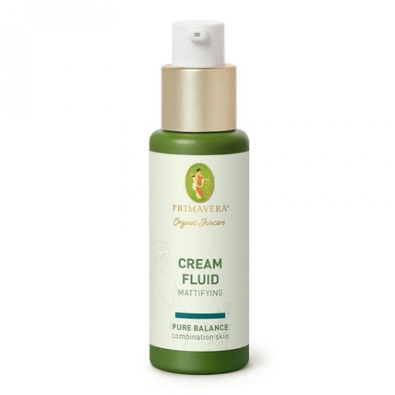 PRIMAVERA Mattifying Cream Fluid 30ml Natural Cosmetics for Oily and Combination Skin - Vegan