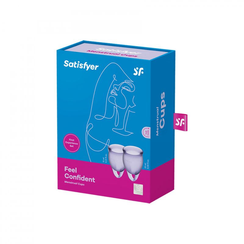 Satisfyer Feel Confident Menstrual Cup Set 15ml and 20ml - Pack of 2