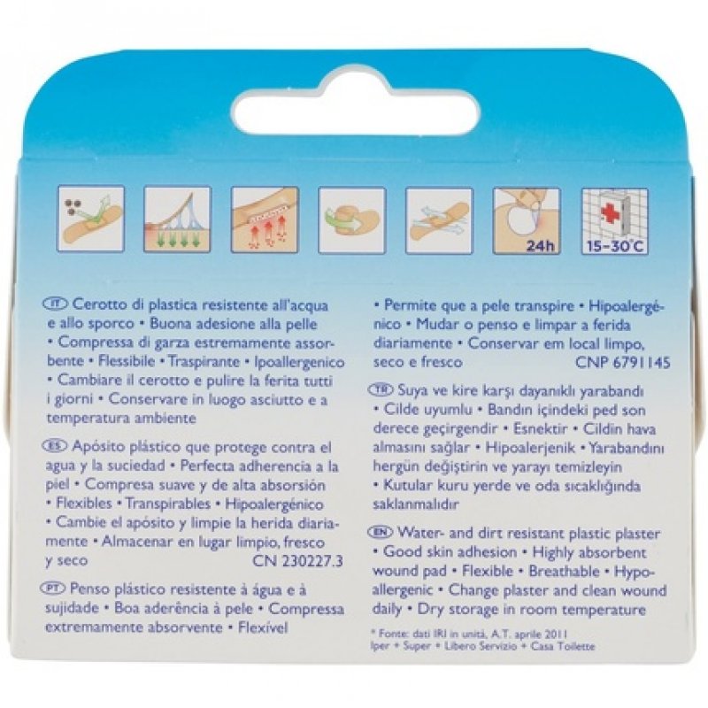 SALVELOX 12 Pcs Water Resistant Intensive and Penetrating White Musk Scented Plasters - Pack of 12