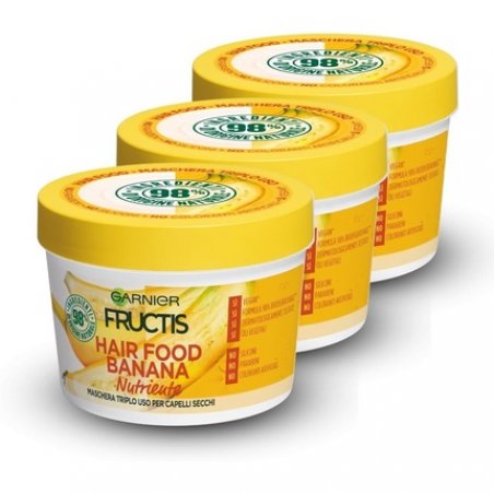 Garnier Fructis Hair Food 3-in-1 Mask with Vegan Formula 390ml Banana