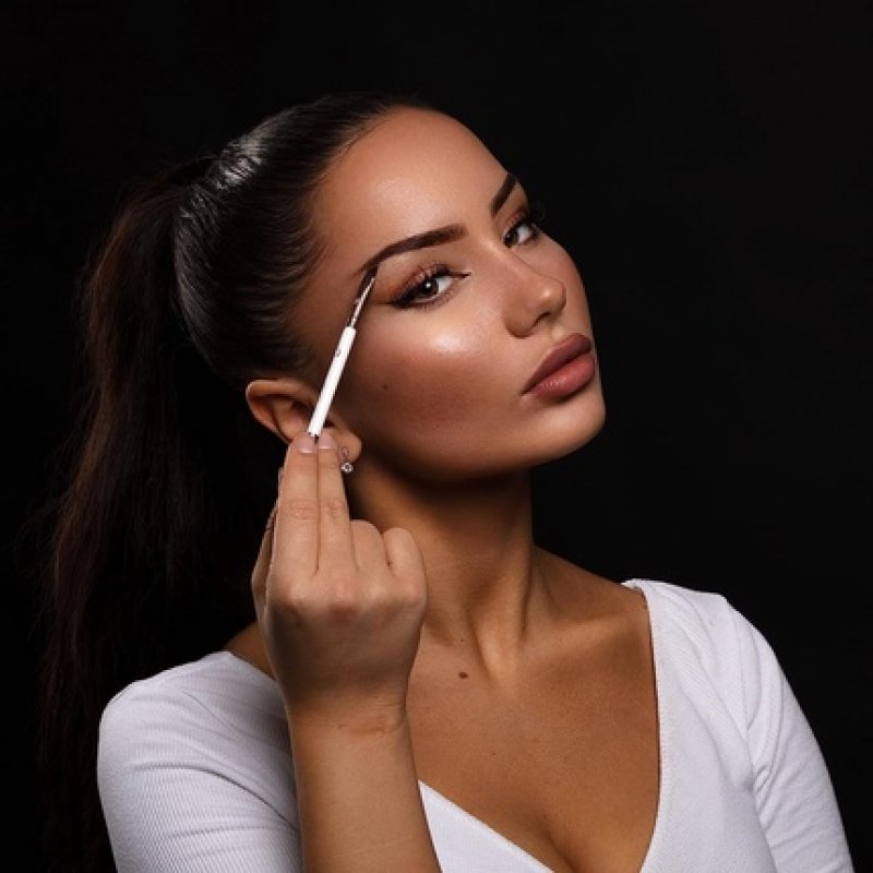 Luvia Prime Brow Kit Brush Set with Tweezers and 3 Vegan Cosmetic Brushes