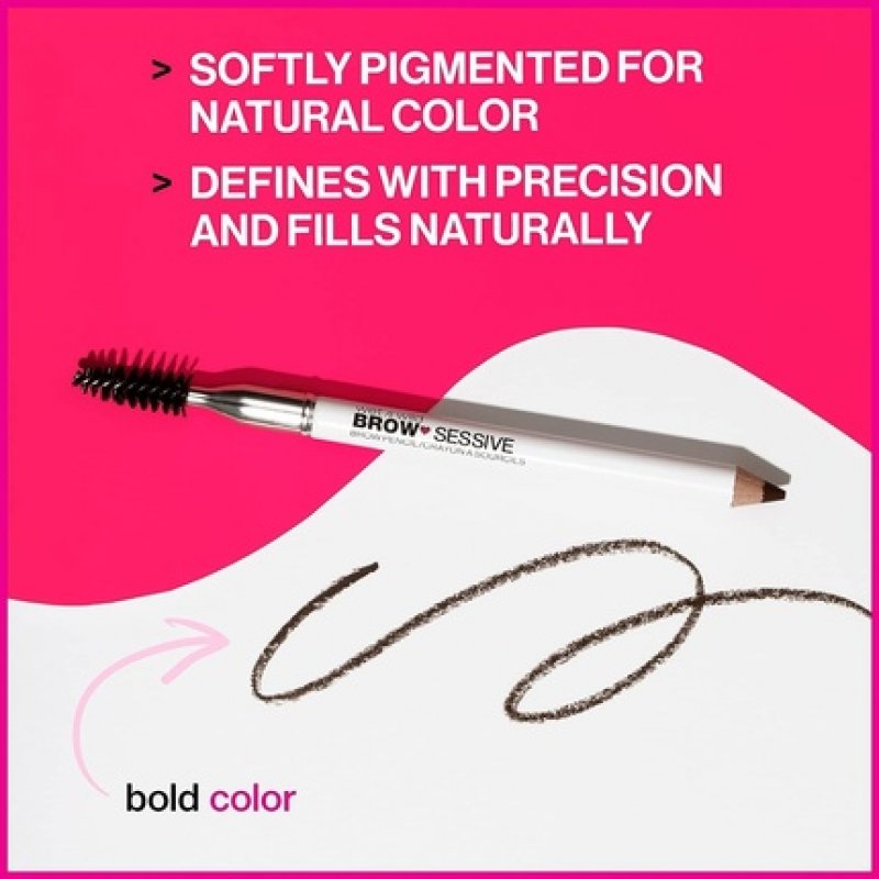 wet n wild Brow-Sessive Eyebrow Pencil with Dual Tip for Thin and Thick Brows Natural Formula Progressive Color
