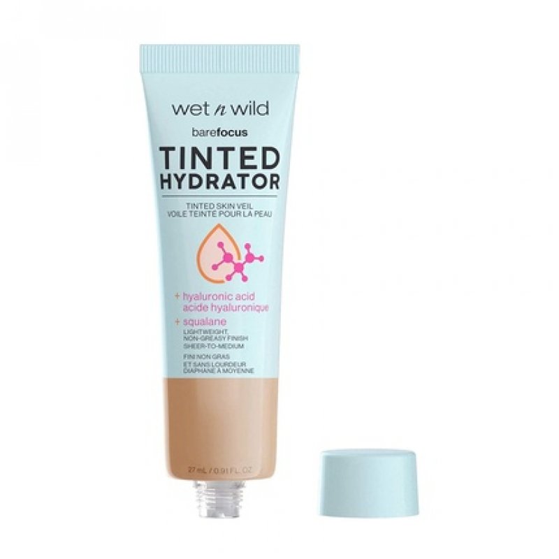 Wet n Wild Bare Focus Tinted Skin Perfector Moisturizing Fluid with Hyaluronic Acid Medium Tan 27ml
