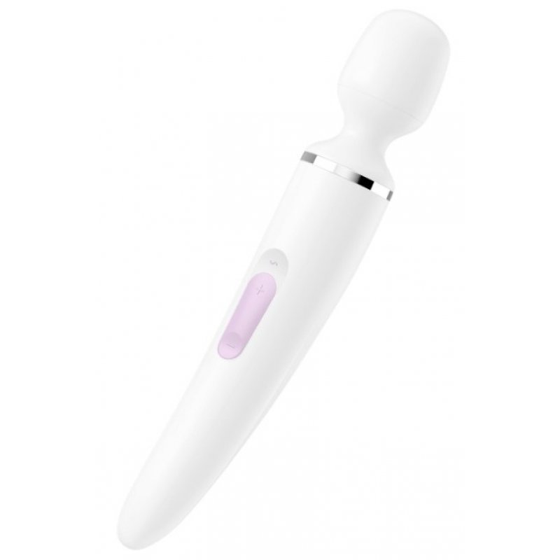 Satisfyer Wand-er Woman Massage Stick with 50 Vibration Modes 34cm - White