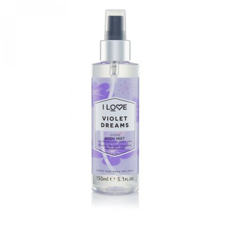I Love Signature Violet Dreams Long Lasting Fast Drying Non Sticky Body Mist for Her 150ml