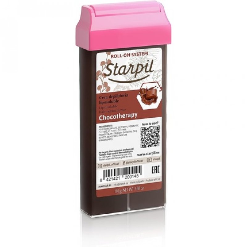 Starpil Roll On Waxing System Premium Chocolate Wax Hair Removal Cartridges 110g