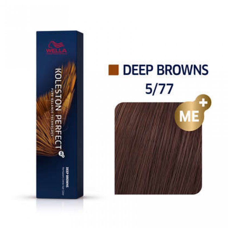Wella Koleston Perfect Me Deep Browns 5/77 Châtain Clair Marron Intense 60ml
