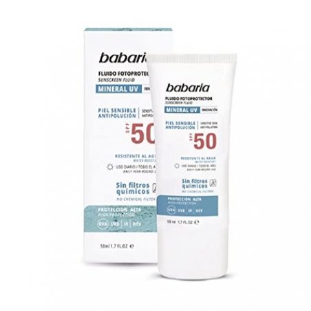 Babaria Mineral UV Facial Sunscreen Fluid SPF50 50ml