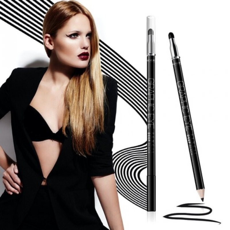 New Precision Black Eyeliner Pencil with Winged Cat Eye Kohl Kajal