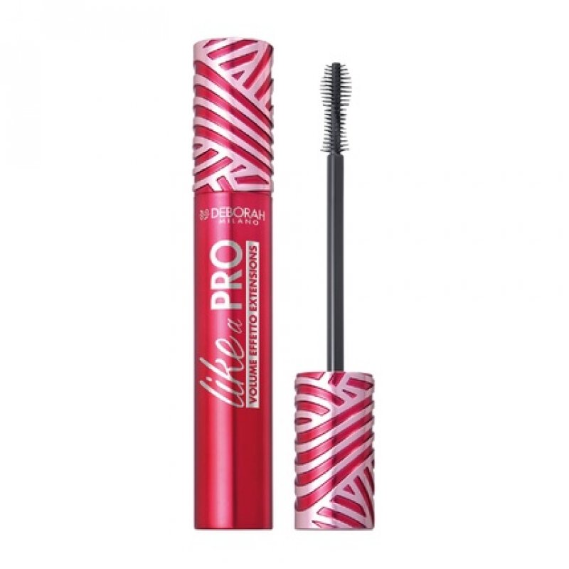 DEBORAH Milano Like a Pro Mascara Extra Volume and Infinite Length for Defined and Multiplied Lashes Extension Effect