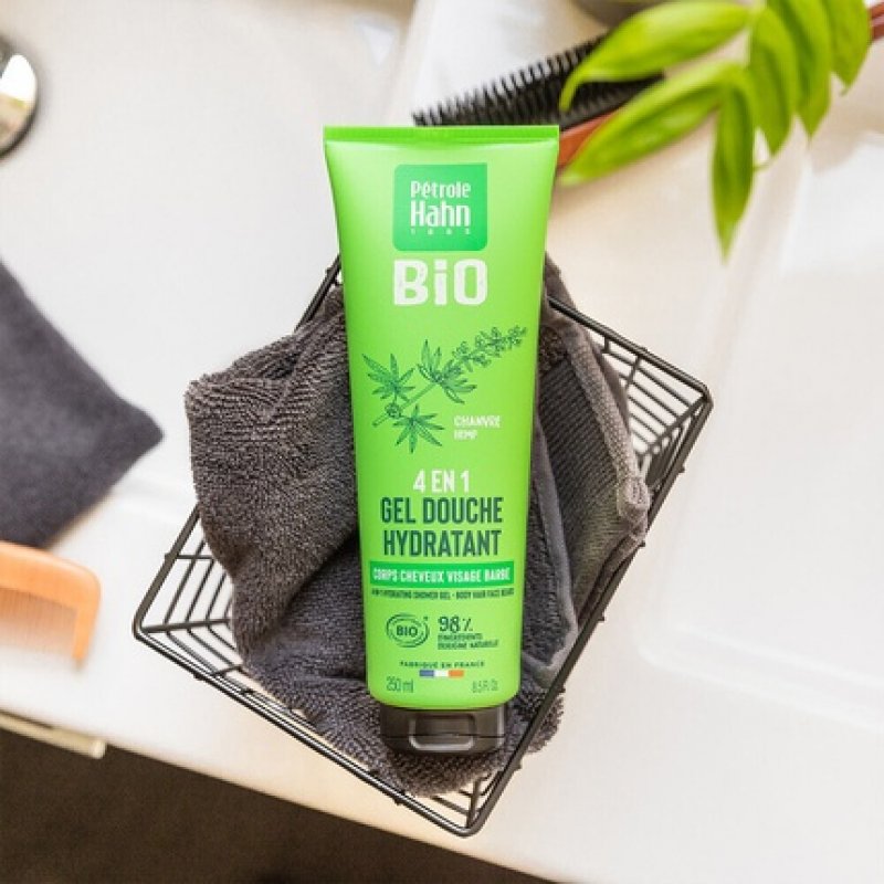 Pétrole Hahn 4-in-1 Hydrating Shower Gel with Organic Hemp 250ml