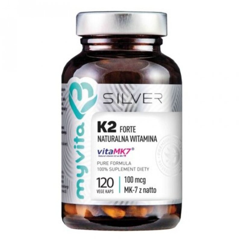 MyVita Silver Natural Vitamin K2 MK-7 Forte 120 Capsules