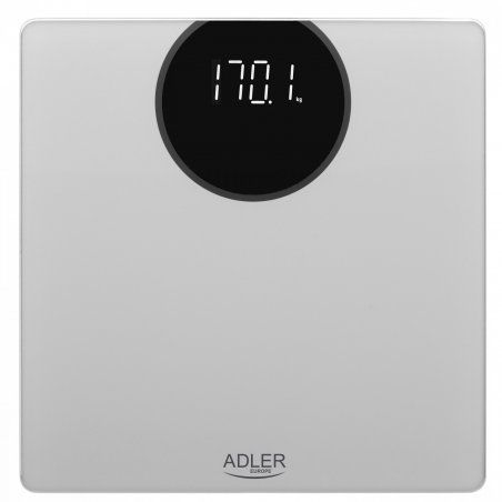 Adler AD 8175 personal scale Square Silver Electronic personal scale