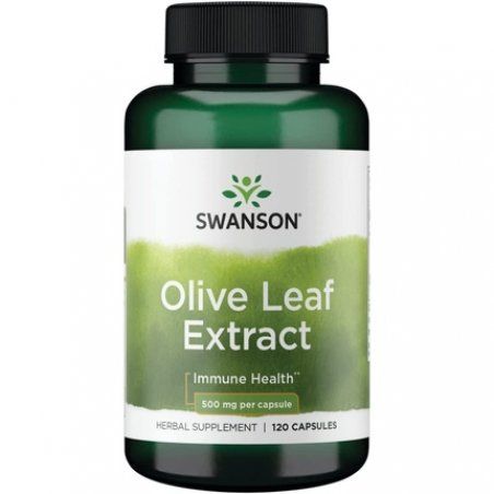 Swanson Olive Leaf Extract Capsules with 20% Oleuropein 120 Capsules 500mg
