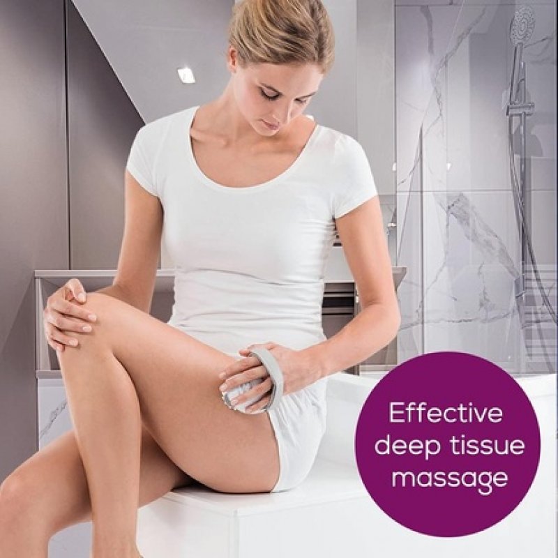 Beurer CM 50 Cellulite Massage Device for Firmer Skin with Adjustable Handle and 2 Intensity Levels
