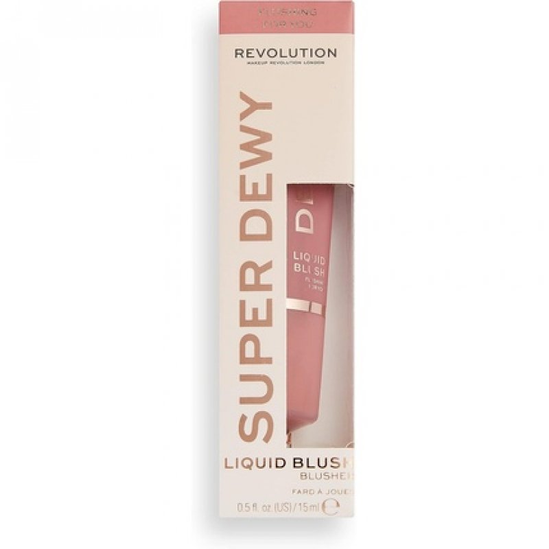 Makeup Revolution Superdewy Liquid Blusher Highly Pigmented Buildable Formula Flushing For You 15ml
