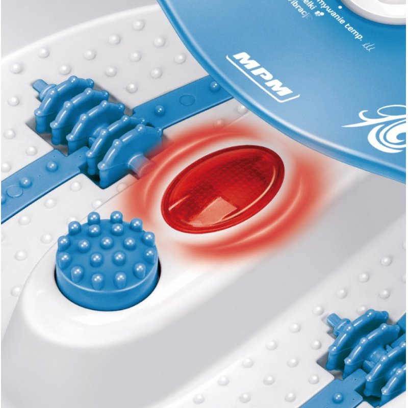 MPM MMS-01 Foot Massager with Water, Bubble and Vibration Massage, Infrared Temperature Control, Interchangeable