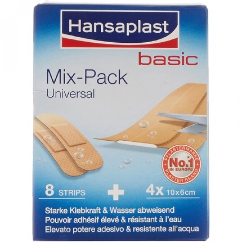 Hansaplast Universal Mixed Pack - Pack of 8