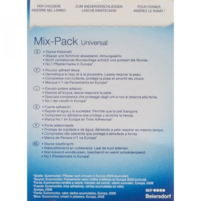 Hansaplast Universal Mixed Pack - Pack of 8