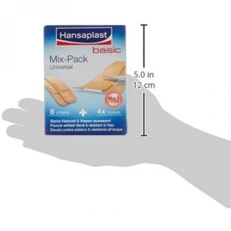 Hansaplast Universal Mixed Pack - Pack of 8
