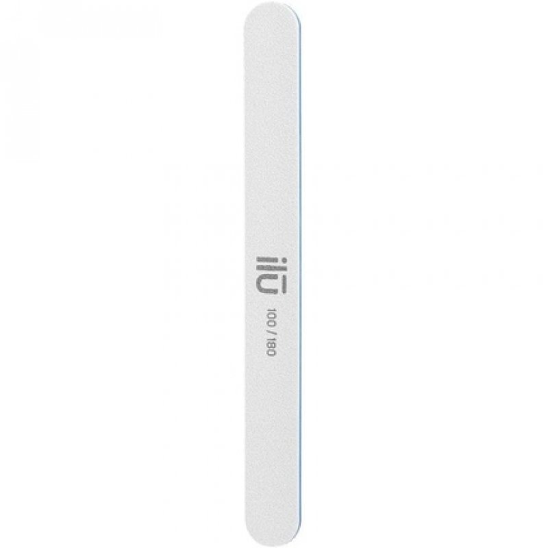 T4B ILU Straight Nail File Double-Sided for Natural Nails with High Quality 100/180 Grit