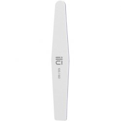 T4B ILU Double-Sided White Nail File for Manicure and Pedicure Trapezoid Shape 100/180 Grit