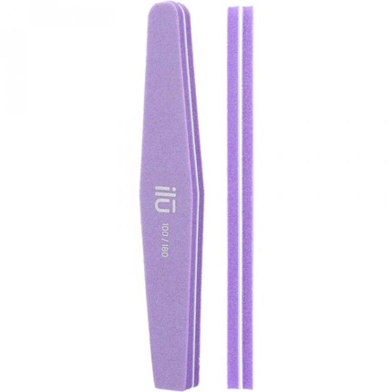 T4B ILU Diamond Nail Buffer Double-Sided Polishing File Trapezoid 100/180