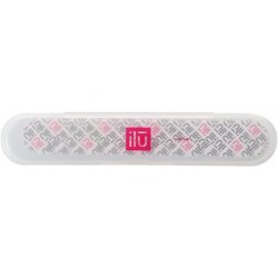 T4B ILU Medium Pocket Nail File with Case Straight High Quality 240/240 Grit