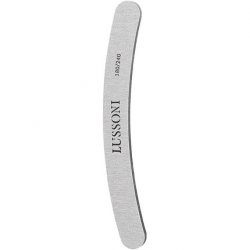T4B Lussoni Zebra Banana Files Curved Nail File 180/240 Grit for Artificial and Natural Nails - Pack of 25