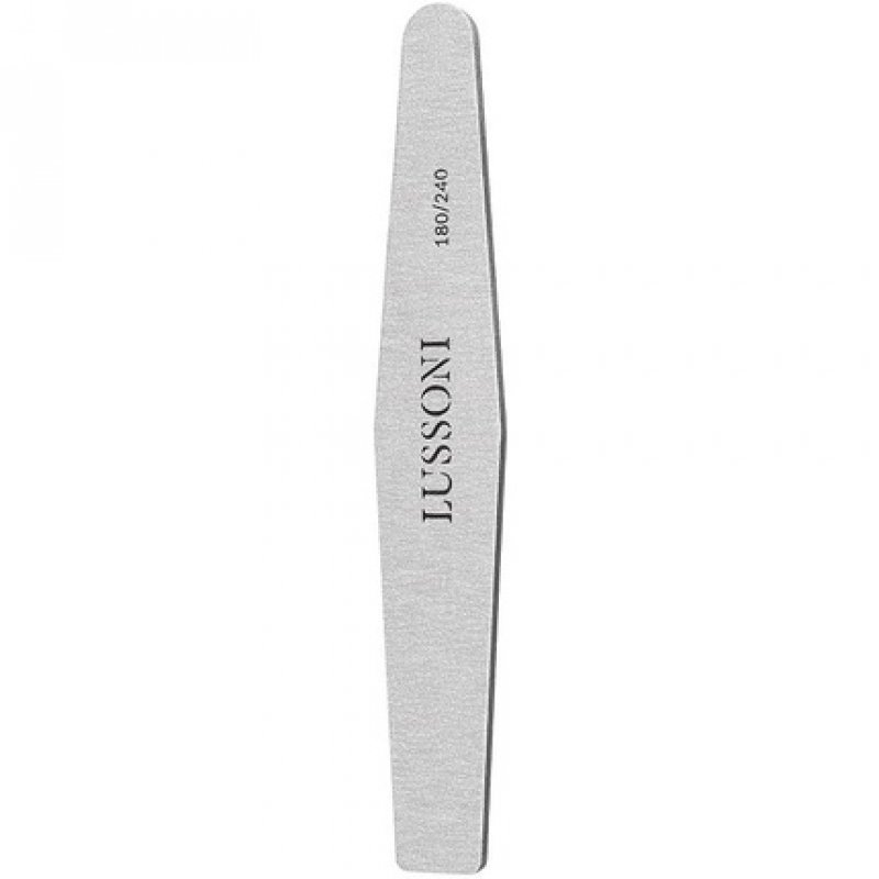 T4B Lussoni Zebra Diamond Files Trapezoid Nail File 180/240 Grit for Artificial and Natural Nails - Pack of 25