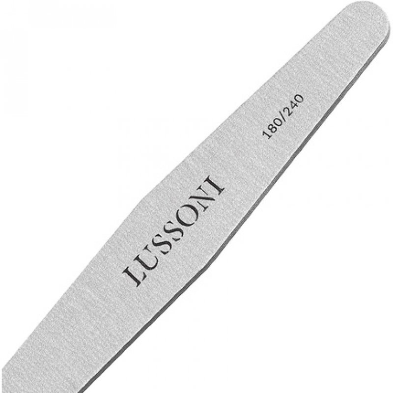 T4B Lussoni Zebra Diamond Files Trapezoid Nail File 180/240 Grit for Artificial and Natural Nails - Pack of 25