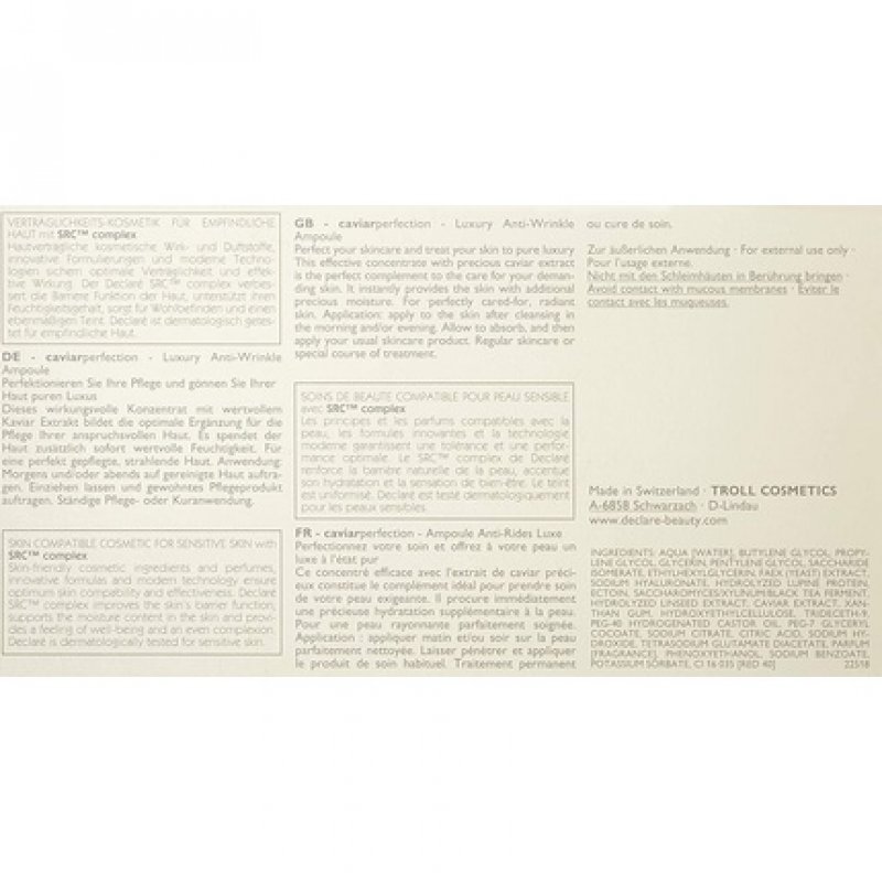 Declaré Caviar Perfection Luxury Anti-Wrinkle Ampoule 7 Units