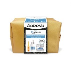Babaria Hyaluron Ritual Toiletry Bag Special Pack with Face Cream 50ml, Face Serum 30ml, and Face Ampoule 2ml -