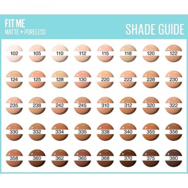 Maybelline Fit Me Foundation Matte & Poreless Full Coverage Blendable for Normal to Oily Skin 30ml 242 Light Honey