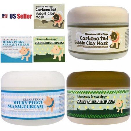 Elizavecca Milky Piggy Carbonated Bubble Mask Sea Salt Cream Collagen Jella