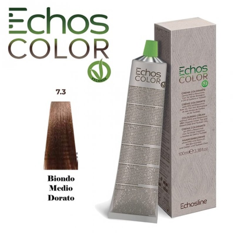 NEU Echos Color 7.3 Medium Golden Blonde Color Cream without PPD and Resorcin 100ml