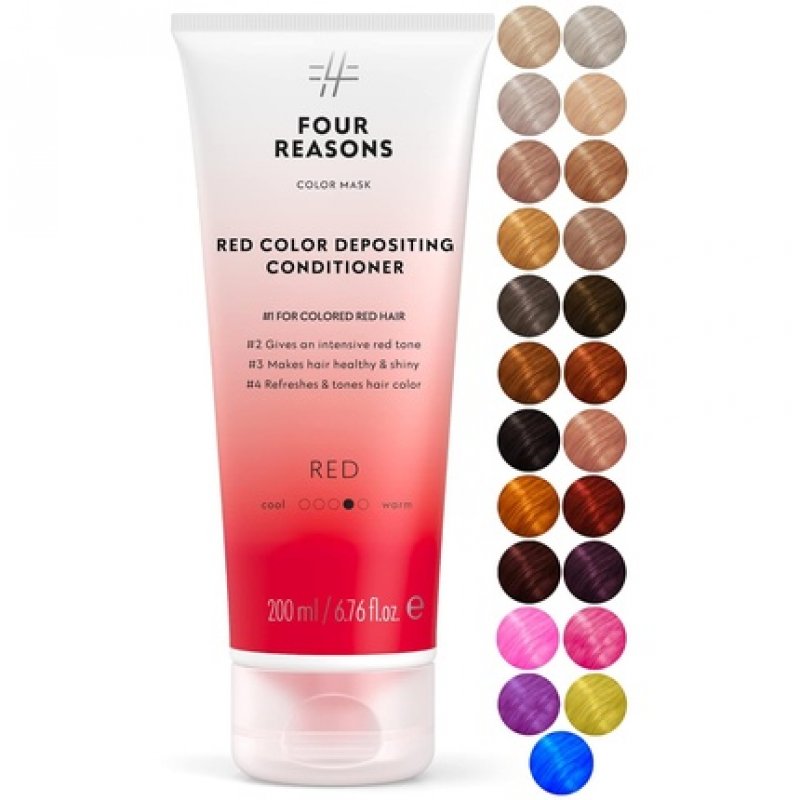 FOUR REASONS Color Mask Red Toning Treatment Color Depositing Conditioner 6.76 fl oz
