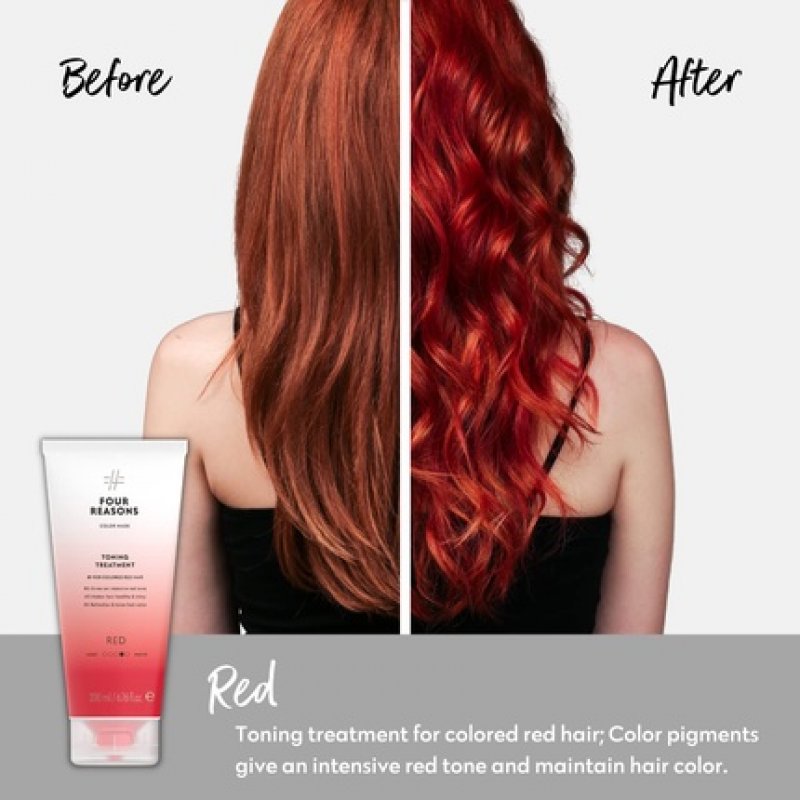 FOUR REASONS Color Mask Red Toning Treatment Color Depositing Conditioner 6.76 fl oz