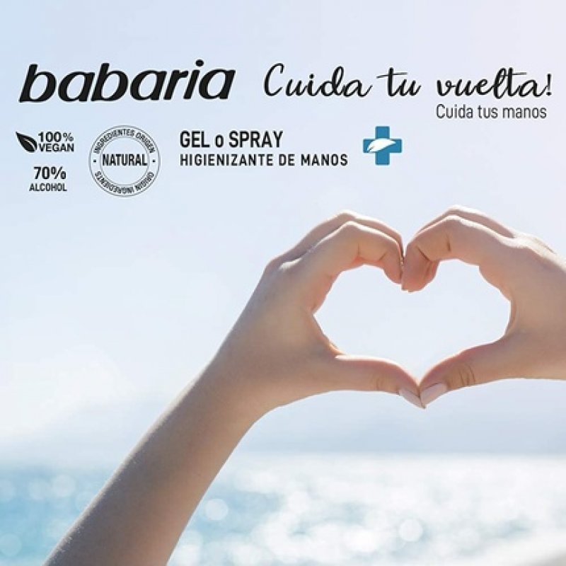 BABARIA Hygienizing Hand Gel with 70% Alcohol 300ml - Black