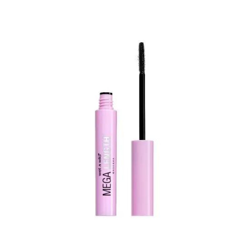 Wet 'n' Wild Mega Length Mascara Lengthening and Defining with Precision Comb Brush and Moisturizing Formula Very Black