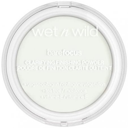Wet n Wild Bare Focus Clarifying and Finishing Powder with Hyaluronic Acid and Vitamin E for All Skin Tones