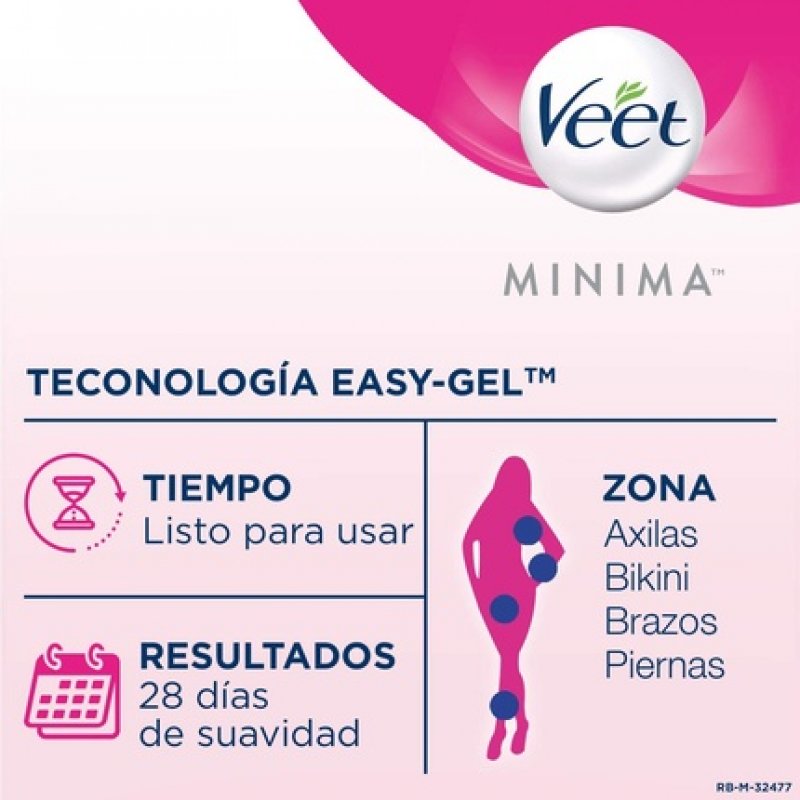 Body Depilatory Wax Strips for Sensitive Skin 20 Units