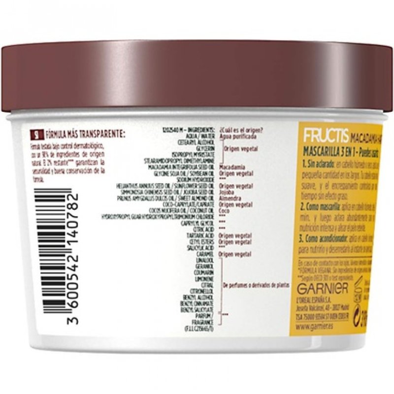 Garnier Fructis Hair Food Macadamia Smoothing Mask 390ml