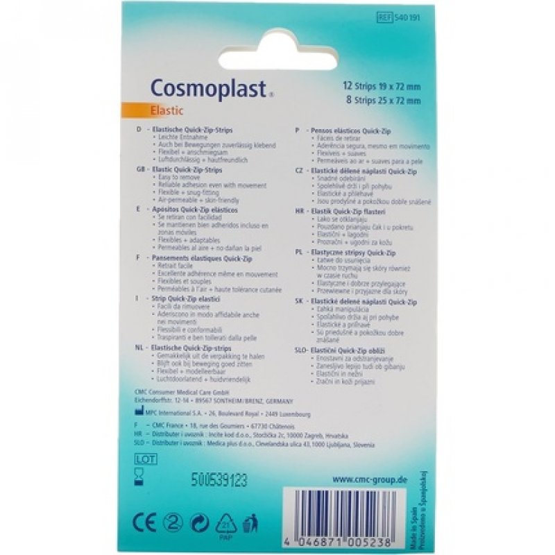 Cosmoplast Quick-Zip Elastic Dressing - Pack of 20