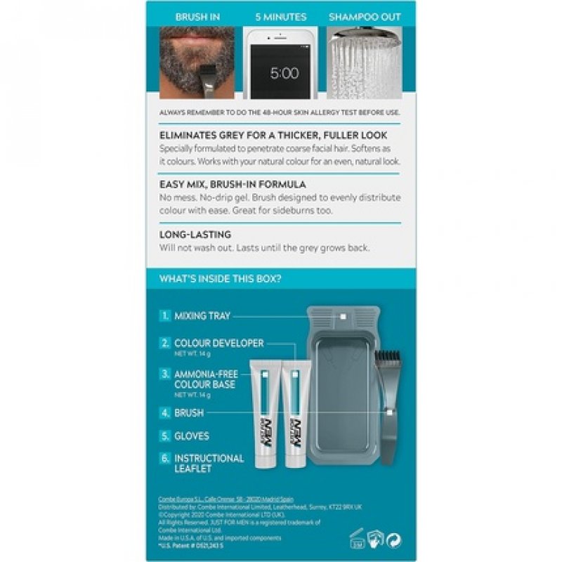 Just For Men Moustache & Beard Blonde Dye with Applicator Brush