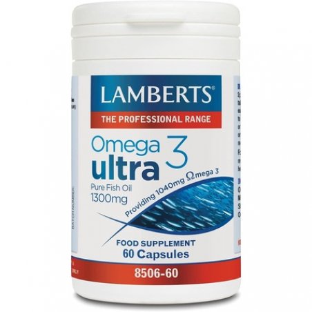 Lamberts Omega 3 Ultra Pure Fish Oil 1300mg 60 Capsules