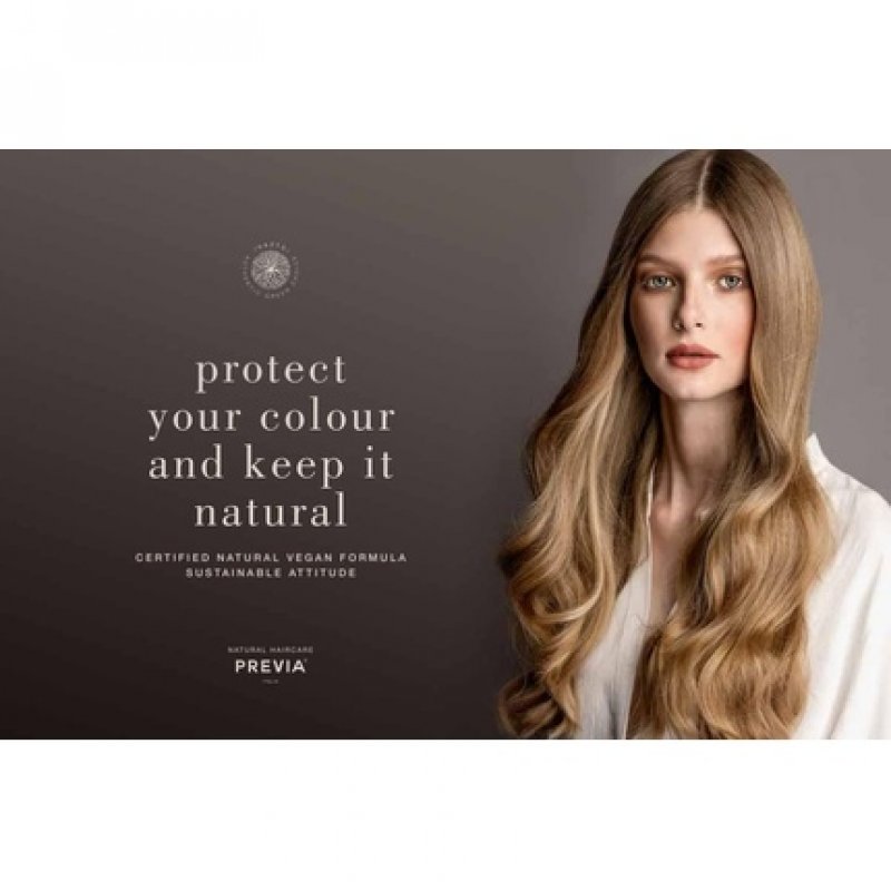 Previa Organic Green Walnut Colour Shine Shampoo for Coloured Hair 100ml